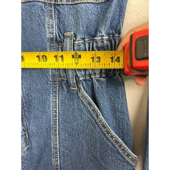 UNIVERSAL THREAD Jumpsuit Womens Size 6 Blue Denim Long Sleeve Pockets Collared - Picture 11 of 16
